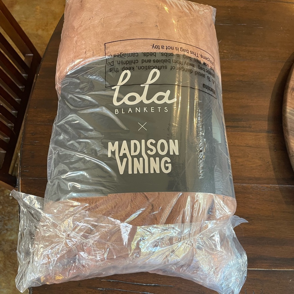 Lola Blanket- Large 60x72- Madison Vining- Jersey Brown